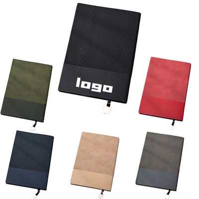 A5 Faux Leather Softcover Notebook With Vertical Grain