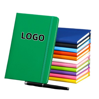 Hardcover PU A5 Tie Closure Notebook