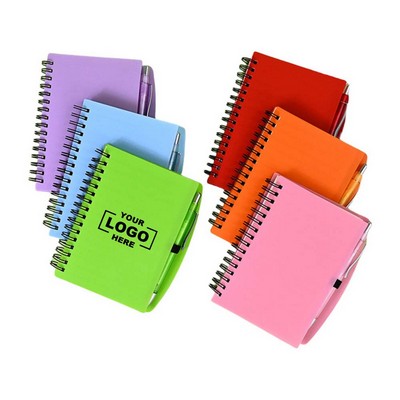 A6 Spiral Notebook with Pen